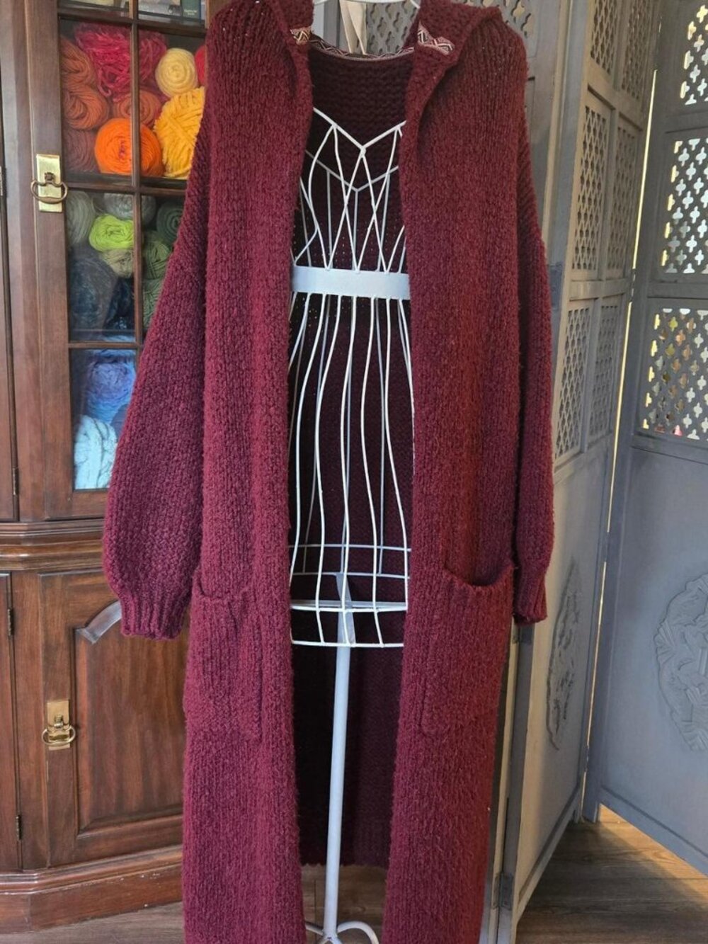 Free People Oversized Maxi Cardigan